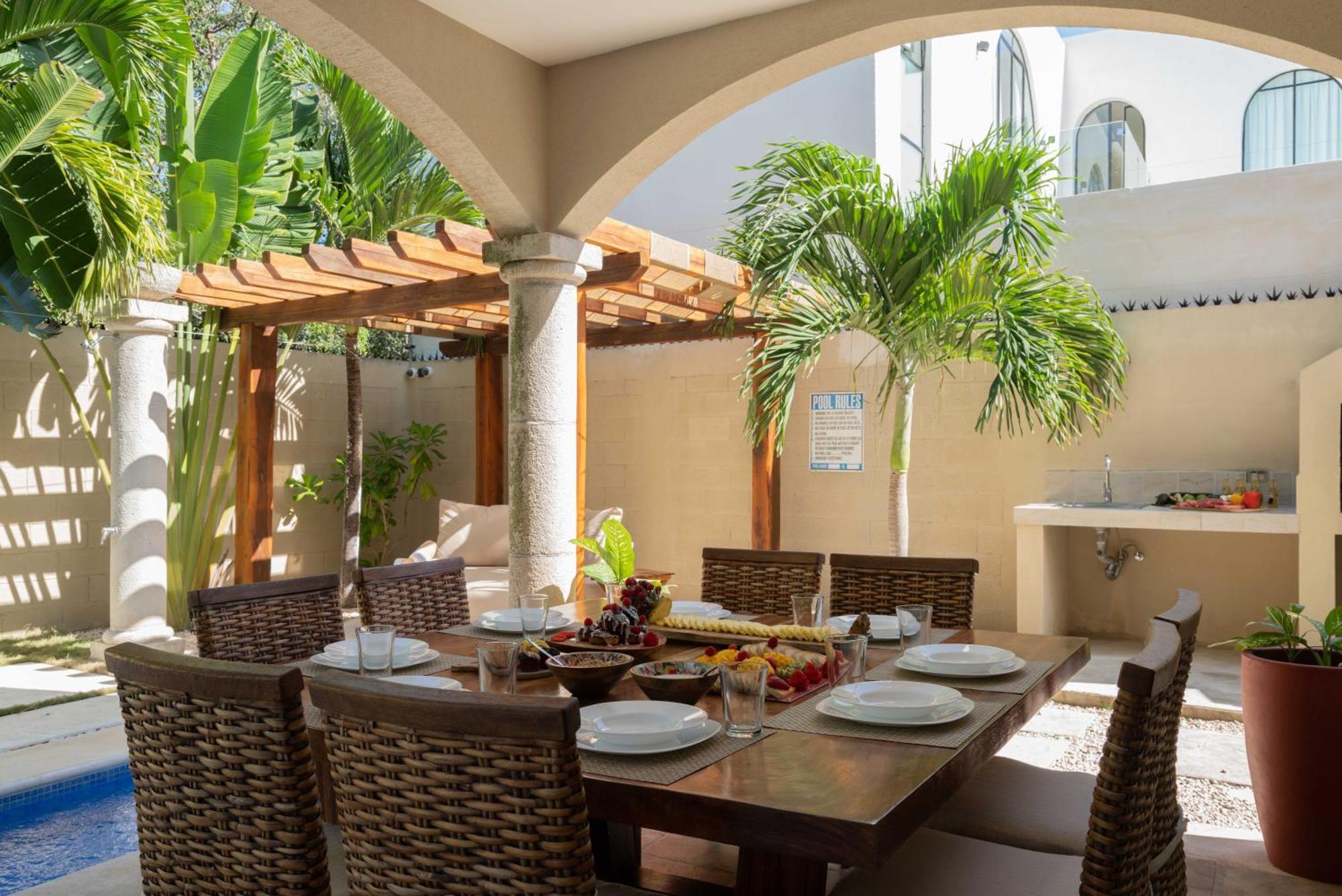 Tulum Stunning Villa For 10-Cabana-Private Pool-Parking Exterior foto